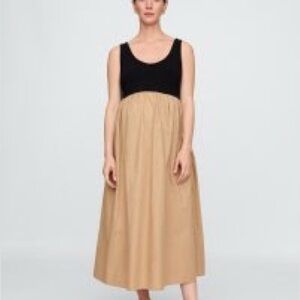 Gap maternity mixed media dress